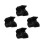4Ensembles Crochets Pour Microphone Plastique Noir Polyvalent 9