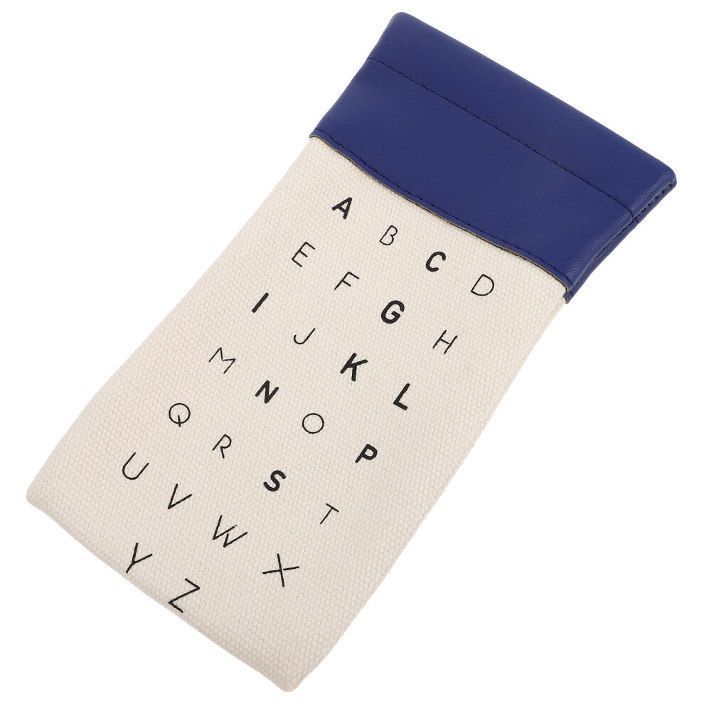 Ohphcall 2Pcs Lightweight Canvas Eyeglasses Case Soft Pouch For Men Women