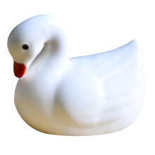 8Pcs Ceramic Swan Chopsticks Rack Assorted Color Cute Tableware Holder