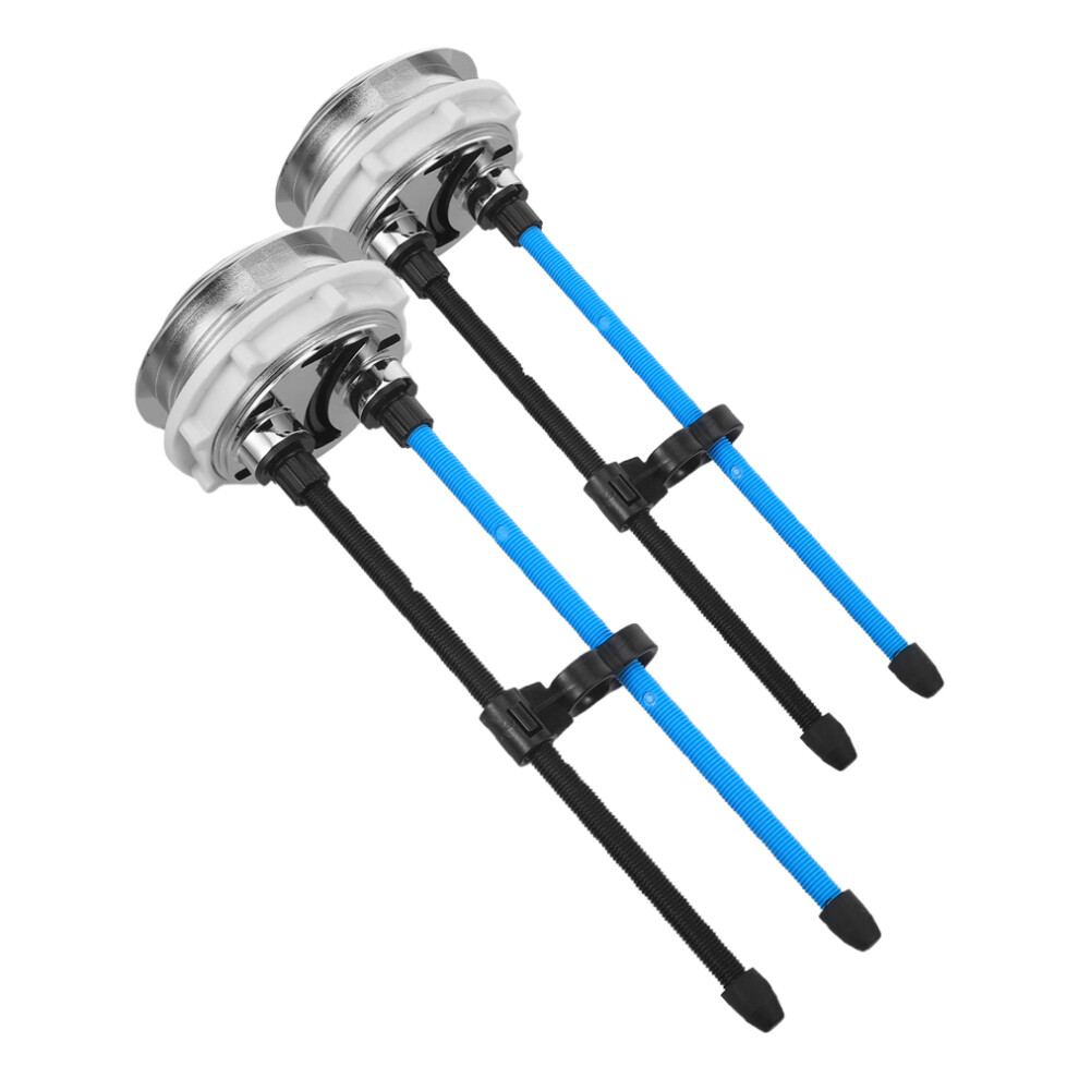 6Pcs Abs Dual Flush Toilet Buttons With Threaded Rod For Toilet Tanks 3648157060170