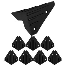 24Pcs Black Plastic Stage Speaker Corner Guards Easy Install Covers