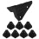 24Pcs Black Plastic Stage Speaker Corner Guards Easy Install Covers 1