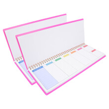 6Pcs Weekly Organizer Rosy for Effective Time Management