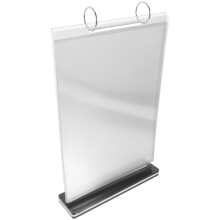 3St Transparante PP Acryl Menu Holder Met Vaste Basis Voor Keuken