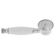 5Pcs White Ceramic Vintage Hand Held Shower Head Copper Sturdy Design
