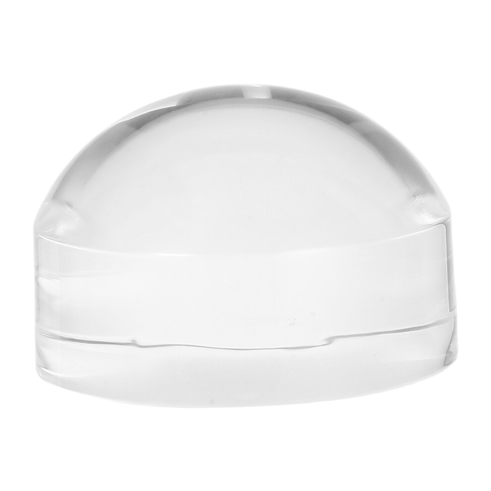 Ohphcall 4Pcs Portable Acrylic Dome Magnifiers 10X Clear Desktop Reading Tools