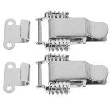 8Pairs Silver Stainless Steel Toolbox Lock Toggle Latches Spring Catch