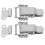 8Pairs Silver Stainless Steel Toolbox Lock Toggle Latches Spring Catch 1
