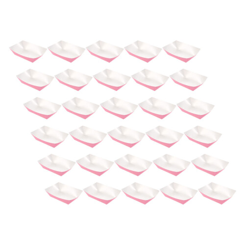 180Pcs Pink Boat Shaped Paper Durable
