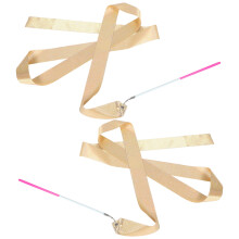 10Pcs Glitter Pink Ribbon Streamers for Kids Ballet Gymnastics Fun