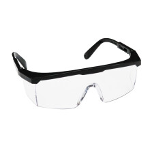 2Pcs Lightweight Riding Goggles Black Adjustable Clear Lens