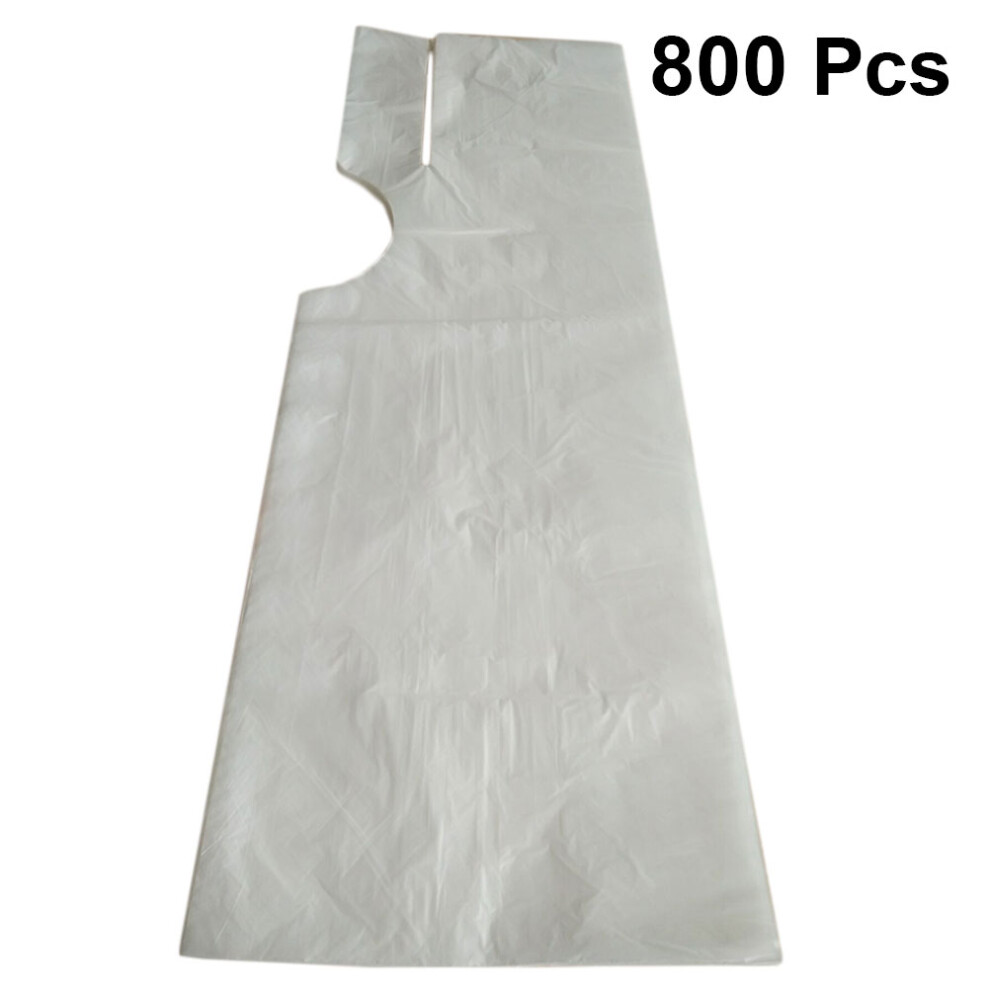 Vaguelly Light/Grey 2400Pcs Protective Pe Barber Apron Disposable Salon Gown