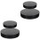 4Pcs Compact Black Clay Turntable Base for Cake and Pottery Workbench 5