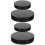 4Pcs Compact Black Clay Turntable Base for Cake and Pottery Workbench 7