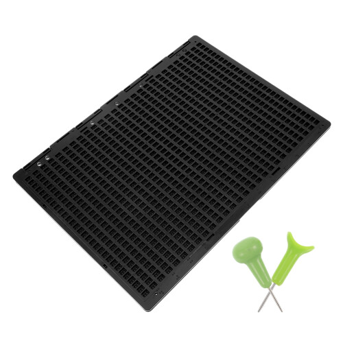 5Sets Thick Black Plastic Braille Writing Tool with Large Layout