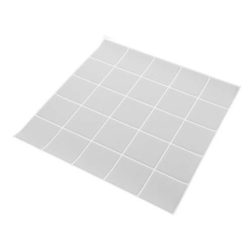 4Pcs Self Adhesive Bathroom Wall Tile 3D Design White Durable Decor