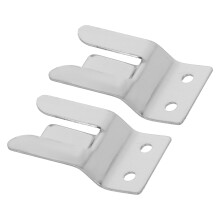 6Pcs Universal Silver Metal Mic Holder Clips for Vehicle Radio Mounts