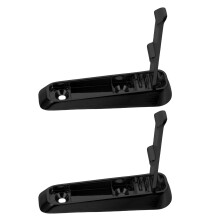 10Pcs Black Aluminum Alloy Foldable Wall Hooks Heavy Duty No Drill