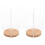 2Pcs Transparent Rotatable Menu Holder Acrylic Desktop Sign Display 4