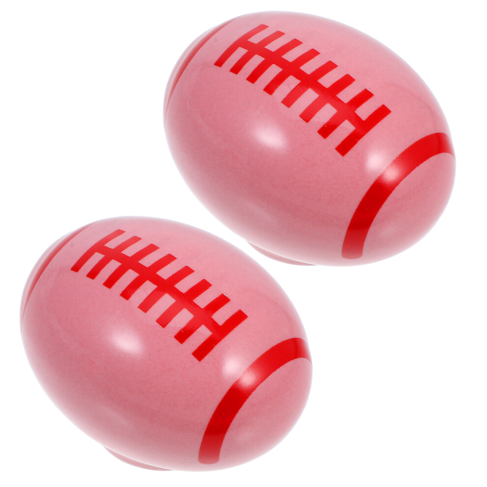 8Pcs Ceramic Rugby Ball Drawer Pull Handles Pink Kids Room Decor Knobs 3648157032146