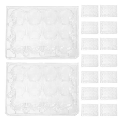 140Pcs Clear Plastic Egg Holders for Quail Eggs Farm and Home