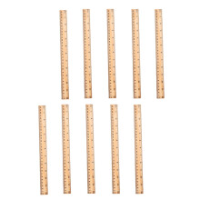 20Stk Holz-Zeichenlineal, Doppelte , Khaki, Praktisch Für Büro