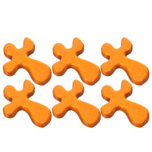 12Pcs Handcrafted Wooden Crosses Spiritual Meditation and Worship Art