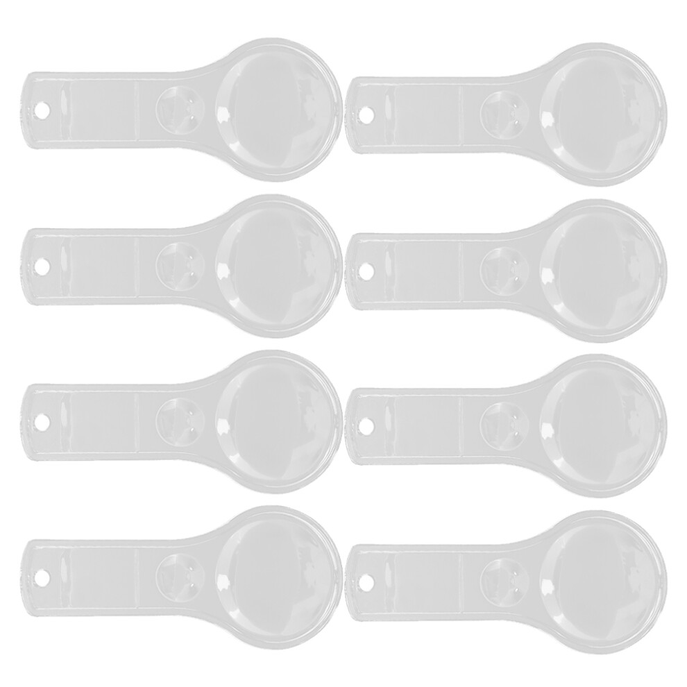 Happyyami 24Pcs Transparent Pp Mini Handheld Magnifying Glass 5X10x For Reading