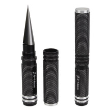 2Pcs Rc Car Shell Hole Opener Lightweight Stainless Steel Black