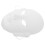3Pcs White Plastic Peking Opera Mask DIY Set for Creative Home Use 1