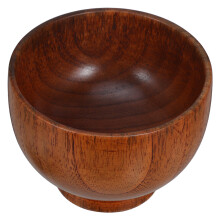 5Pcs Brown Wooden Bowls for Food Handmade Snack Salad Appetizer Dish