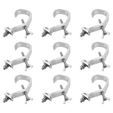 18Pcs Heavy-Duty Aluminum Truss Clamps Silver Light Mounts for Events