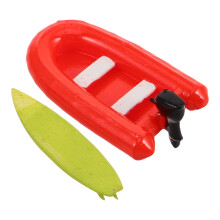 10Pcs Durable Plastic Mini Surfboard and Boat Toys for Kids Beach Play
