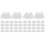 50Pcs White Plastic Baseball Cap Inner Supports Hat Display Holders 4