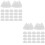 50Pcs White Plastic Baseball Cap Inner Supports Hat Display Holders 8