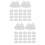 50Pcs White Plastic Baseball Cap Inner Supports Hat Display Holders 9