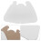 50Pcs White Plastic Baseball Cap Inner Supports Hat Display Holders 11