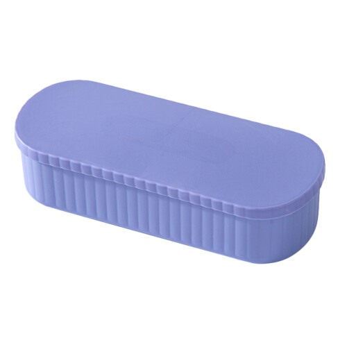 3Pcs Makeup Brush Cleaner Boxes Purple +pp Compact Home Organizer 2