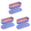 3Pcs Makeup Brush Cleaner Boxes Purple +pp Compact Home Organizer 4