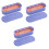 3Pcs Makeup Brush Cleaner Boxes Purple +pp Compact Home Organizer 5