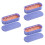 3Pcs Makeup Brush Cleaner Boxes Purple +pp Compact Home Organizer 8