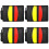 4Sets Professionele Zwarte Scheidsrechterskaarten Set Met Clip En 7