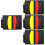 4Sets Professionele Zwarte Scheidsrechterskaarten Set Met Clip En 8