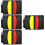 4Sets Professionele Zwarte Scheidsrechterskaarten Set Met Clip En 9