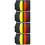 4Sets Professionele Zwarte Scheidsrechterskaarten Set Met Clip En 10