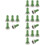 20Pcs Light Green Silicone Toggle Protection Covers for 6