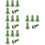 20Pcs Light Green Silicone Toggle Protection Covers for 7