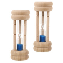 4St Preciese Kindertimer Hout Zandklok Tandpoets Timer