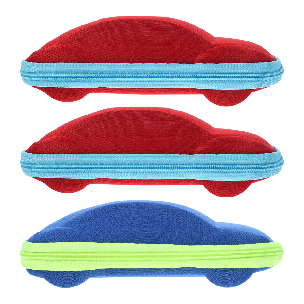Solustre 9Pcs Portable Eyewear Holder Zipper Box For Sunglasses Assorted Colors