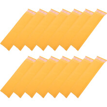 100St Gele Kraftpapier Verzend Enveloppen Met Luchtkussen Zelfsluitend